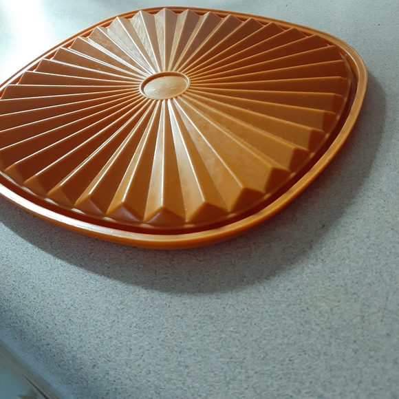 Vtg Tupperware Lid Seal #839 Orange for 7" Servalier® Bottom or Others - Picture 7 of 16